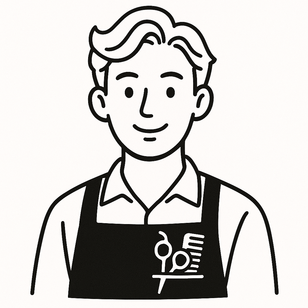 美容師スタッフのイラスト